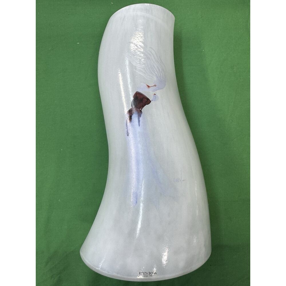 Kosta Boda Swedish Kjell Engman Catwalk Vase 11” Signed